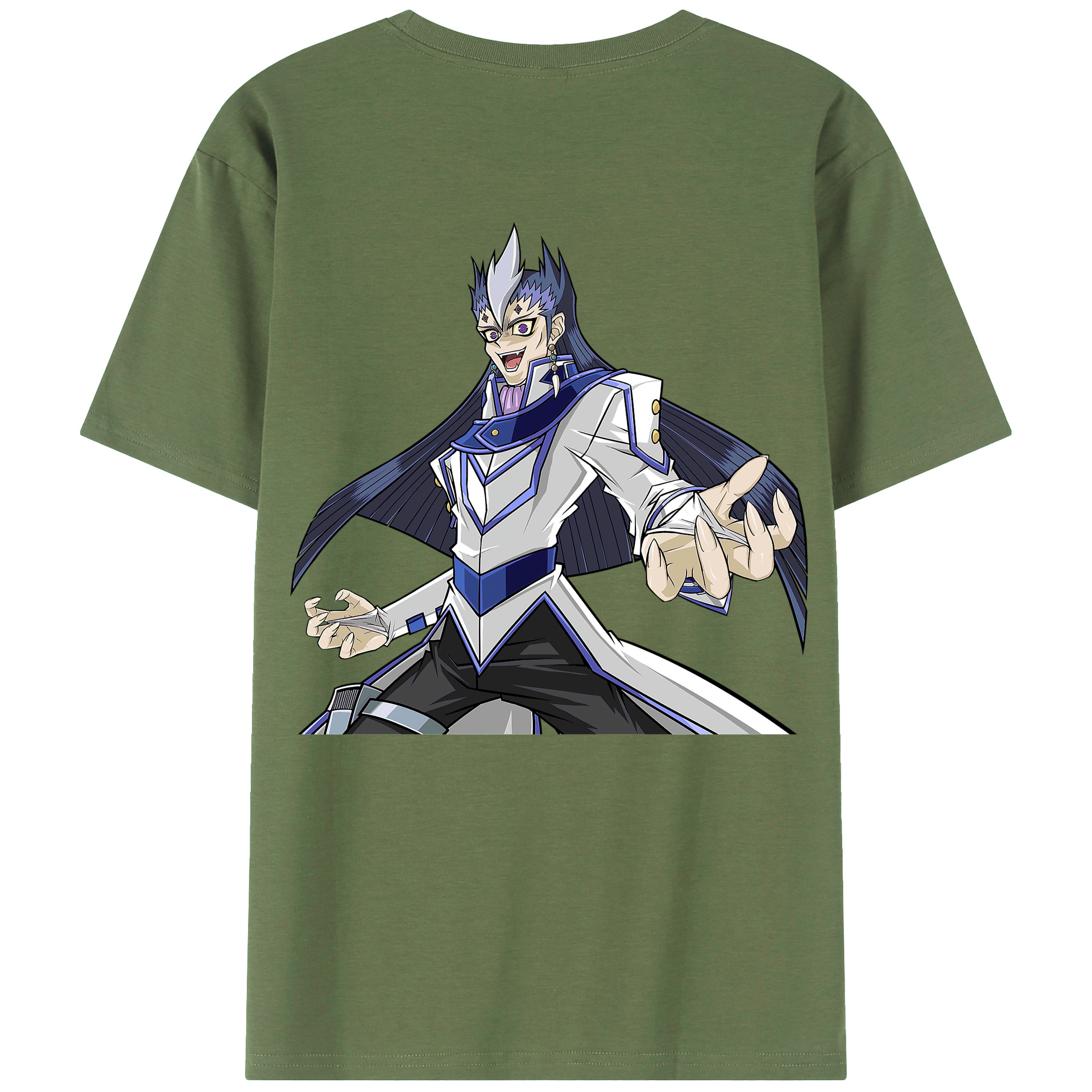 （画像用） 遊☆戯☆王 Yu-Gi-Oh! 綿100％ メンズ半袖Tシャツ（バックプリント） 通気性